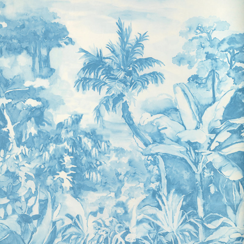Majorelle Nouvelle Print 100% Cotton Fabric, Blue