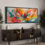 Impression d'art sur toile encadrée colorée-107118344-111666008