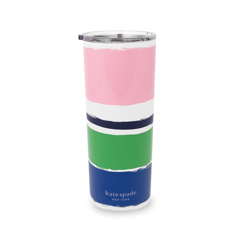 24 oz. Stainless Steel Tumbler, Ocean Stripe