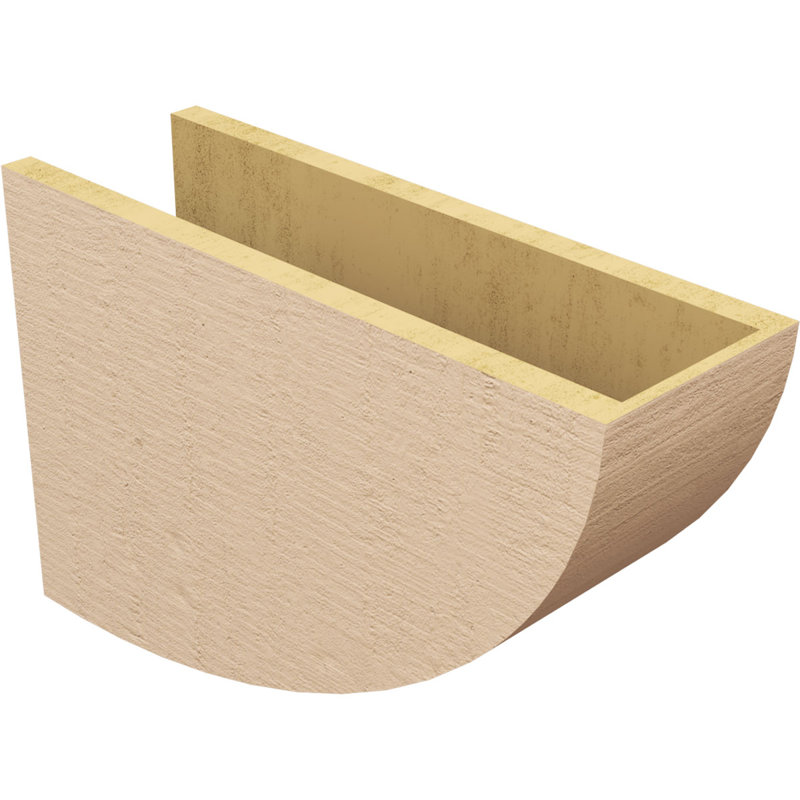 7"W x 21"D x 14"H Classic Durham Rough Cedar Woodgrain TimberThane Corbel, Primed Tan, 14" H x 7" W x 21" D