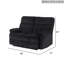 Causeuse Coppock DAB8ED498C24496AA7BF8B844E9209A3, noir
