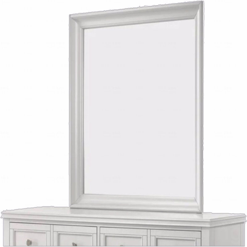 Square Mirror, White