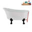 1300.5mm x 650.2mm Soaking Acrylic Bathtub-1679196279-1679196286