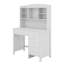Bureau classique avec 4 tiroirs, tablette de rangement et fauteuil rembourré Classic-2134621407