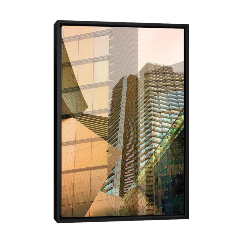 « double take iv », reproduction d’impression sur toile, H 26 po x l 18 po x P 1,5 po, Toile avec cadre noir, Pas de tapis