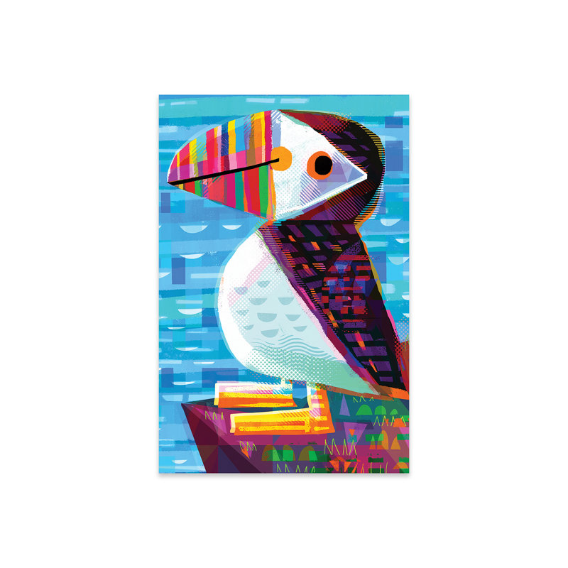 «Puffin On Glass» par Gareth Lucas, reproduction