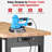 Work Bench With Storage 60 Inch Adjustable Garage Workbenches With Under Table Shelf, Pegboard, Power Outlets
