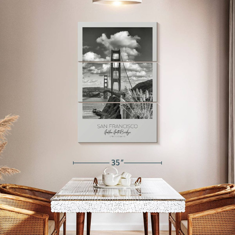 Masam San Francisco Golden Gate Bridge, H 38 po x l 24 po