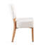 Ensemble de 2 chaises de salle à manger empilables et rembourrées avec pieds en métal couleur chêne-784842779-784842775