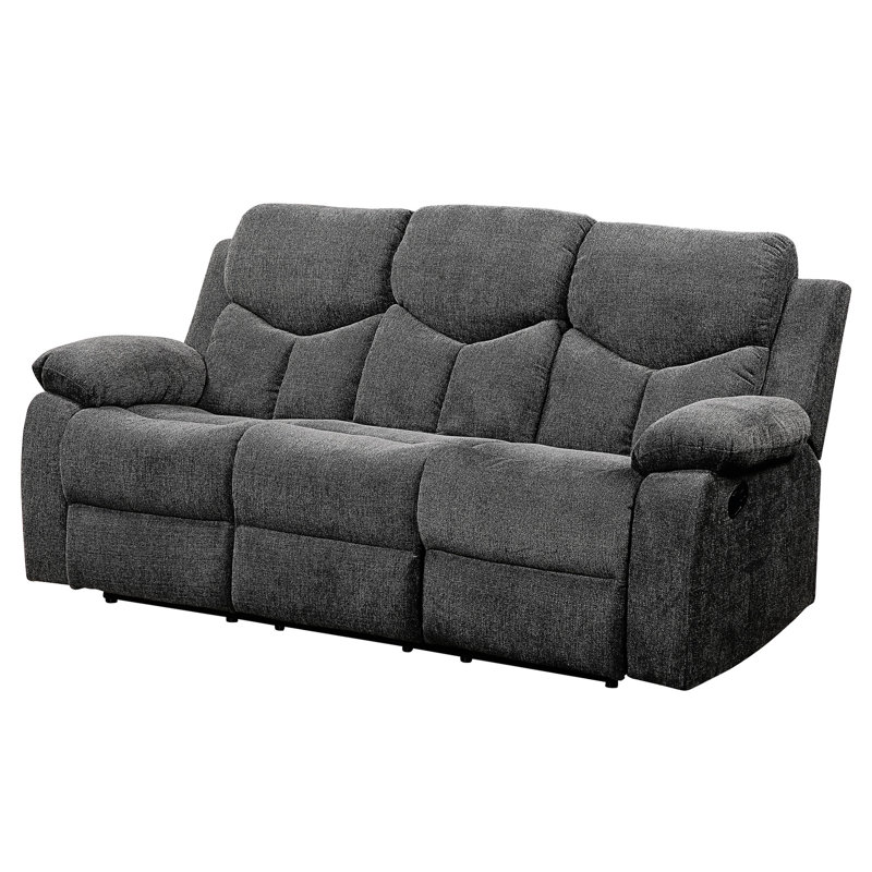 Confortable 3 chenilles avec table rabattable et mouvement inclinable lisse gris pour plus de confort