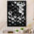 Impression noire sur toile encadrée