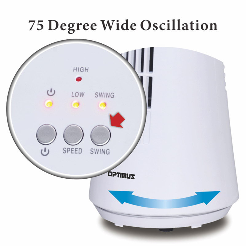 Optimus 12" Oscillating Tower Fan
