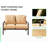 Outdoor 4 Pcs Patio Conversation Set-1250301547