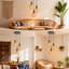 Boho 3-Light Woven Kitchen Island Pendant