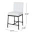 Tabouret de comptoir industriel moderne (de 2) - tabouret à boutons en bois blanc de 23 pi x 38,8 po