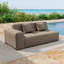 Canapé modulaire d'extérieur à accoudoir droit pour patio avec coussins résistants à l'eau-1628240125