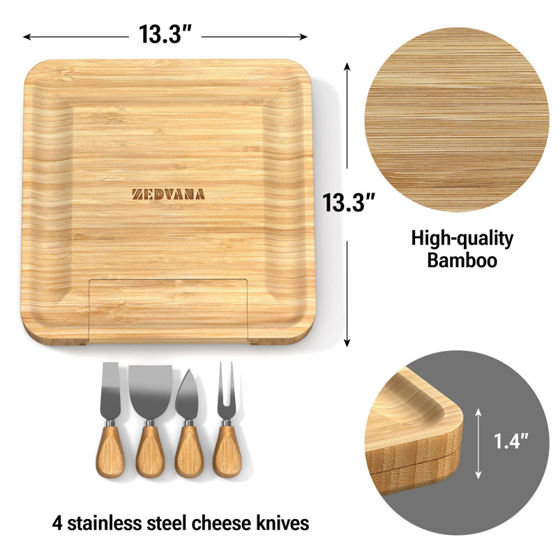Belfry Kitchen Emberley Bamboo Cheese Board