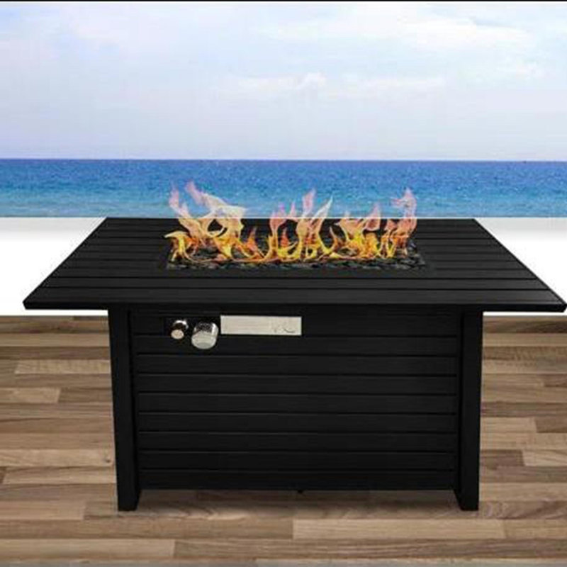 Steel Propane Outdoor Fire Pit Table With Lid - CM-1124