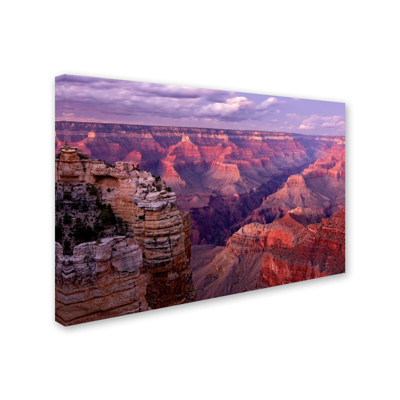 Grand Canyon Sunset Framed Canvas Print, 12" x 19"