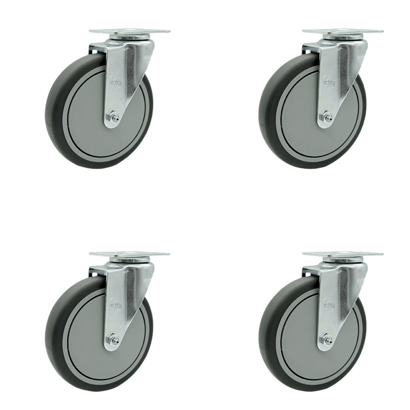 Roulettes de rechange pivotantes pour chariot de service de boissons