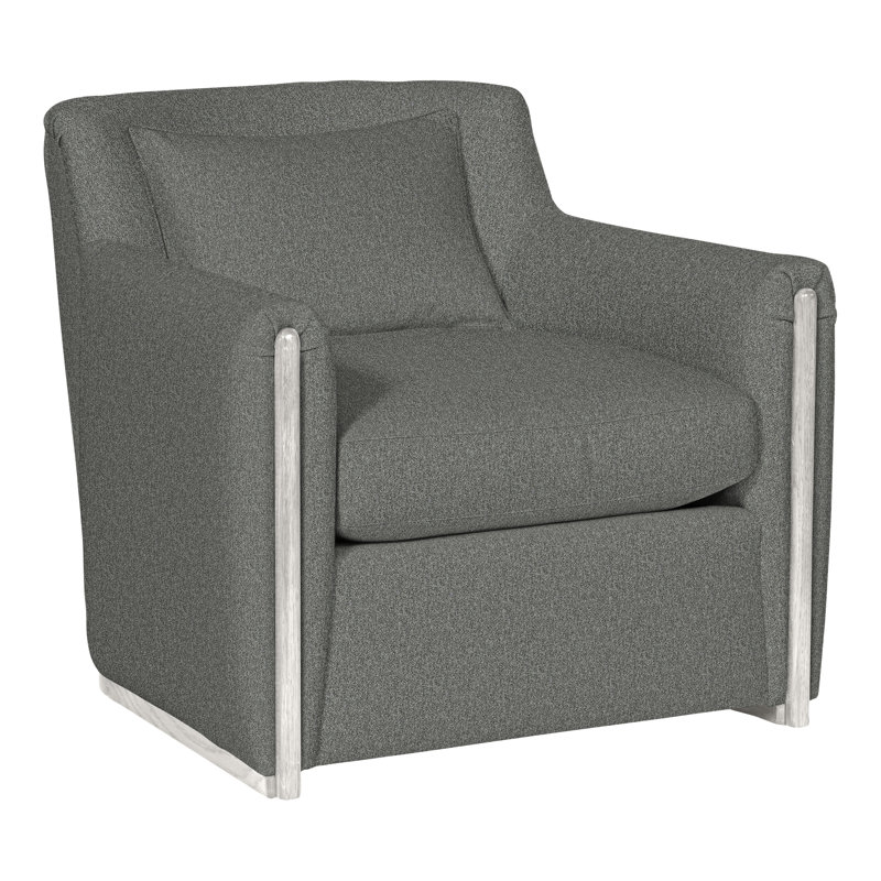 Thom Filicia Home Armchair, Ian Pewter 100% Polyester, Casa Blanca