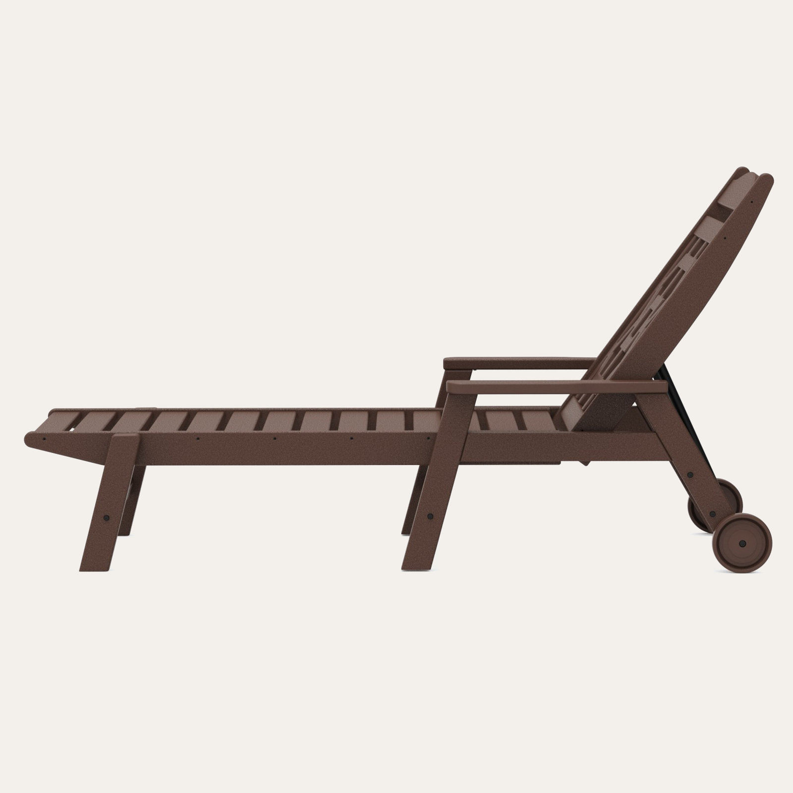 POLYWOOD® Chinoiserie 27" Patio Chaise Lounge, Mahogany
