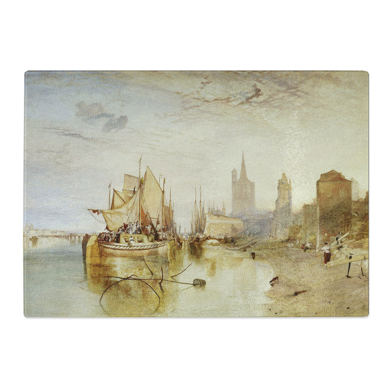 The Arrival of a Packet Boat by Joseph Mallord William Turner Chopping Board, 20cm W x 28.5cm L