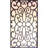 BROWN 3-SHELF WITH FLOWER SHADE FLOOR LAMP