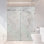 Portes de douche coulissantes en verre 66 po x H 80 po