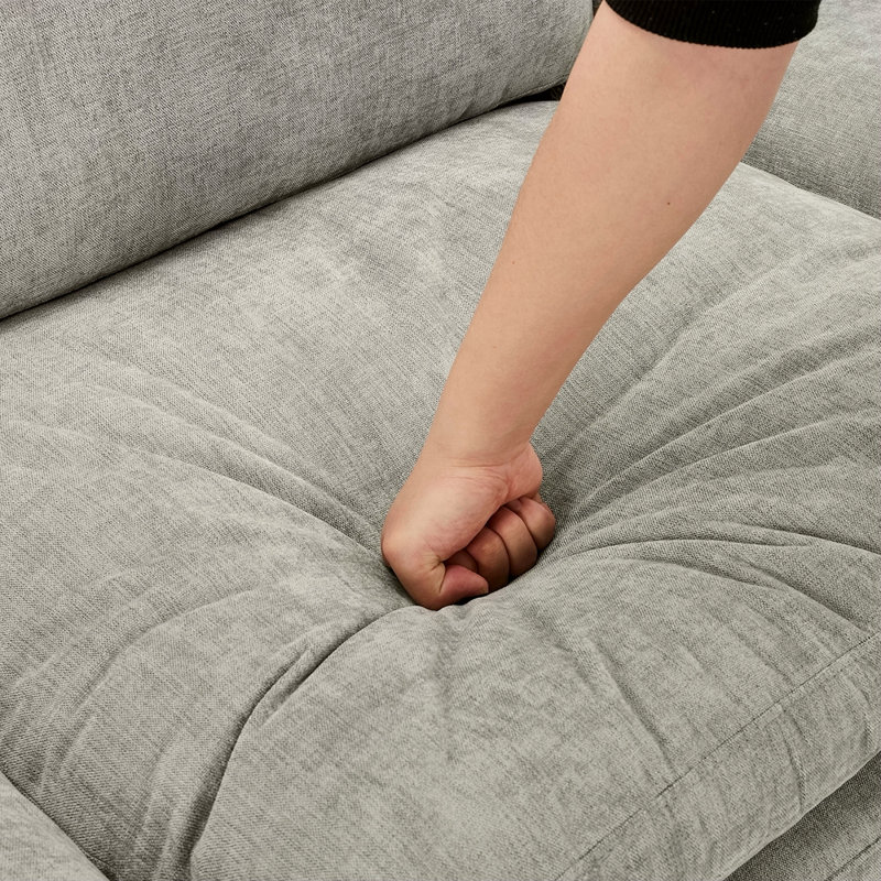 Ensemble de canapé rembourré Cozy, Gris clair