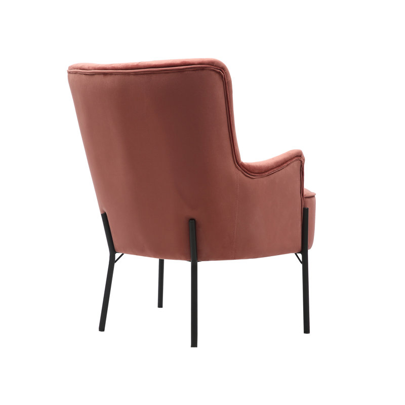 Adolar Upholstered Armchair, Pink