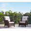 Ensemble de 2 chaises de patio en osier avec dossier haut, siège en rotin PE toutes saisons pour terrasse-2073369260-2097156604