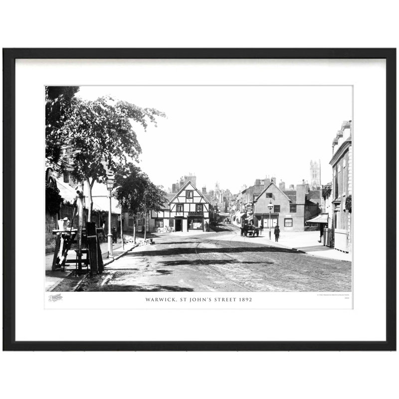 Warwick, St John's Street 1892 1 Piece Single Picture Frame Wall Art, 28cm H x 36cm W x 2.3cm D
