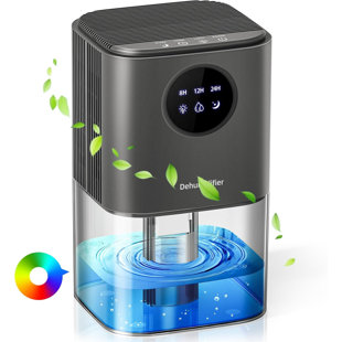 Dehumidifier For Bedroom, Anoepuy 58oz Small Dehumidifier For Home Bathroom, Portable Dehumidifiers With Auto Shut-off, Sleep Mode For Bathroom, Basement, Bedroom,closet, Rv,gray (300 Sq.ft) 