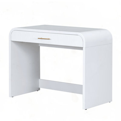 39" Makeup Vanity Table with Mirror Touch Screen Lighted Mirror