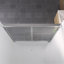 Porte de douche coulissante double avec finition, 56 - 60 "x 58", verre trempé de 1/4 "de 6 mm, cadre en aluminium, coffre de baignoire sécuritaire et tendance pour la salle de bain avec quincaillerie, protection de boîte en nid d'abeille