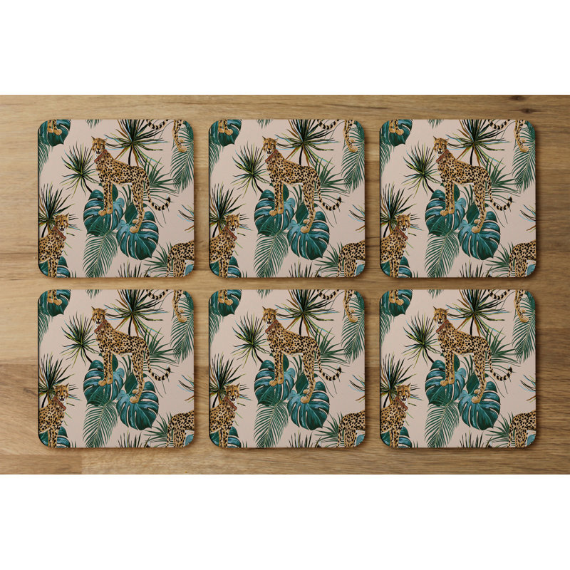 Square 6 Piece Coaster Set