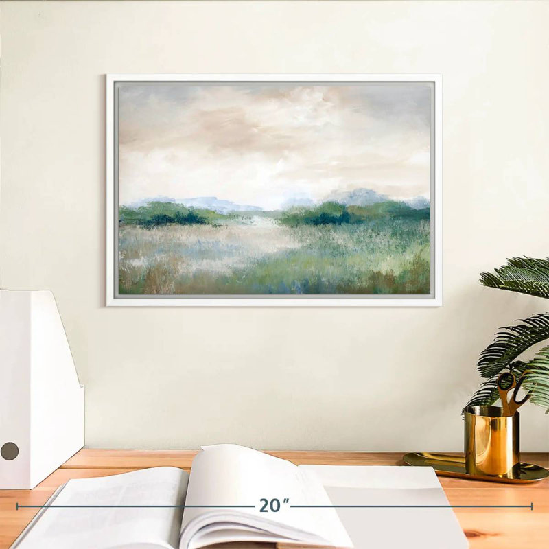 Calmer Vista, 13 po x 9 po, Cadre flottant blanc