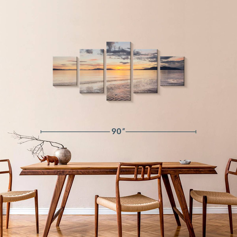 Samish Bay Sunset II, 34" H x 74" W