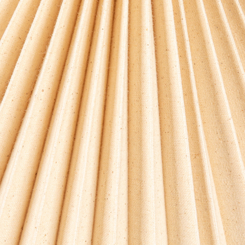Resin Table Lamp with Pleated Shade