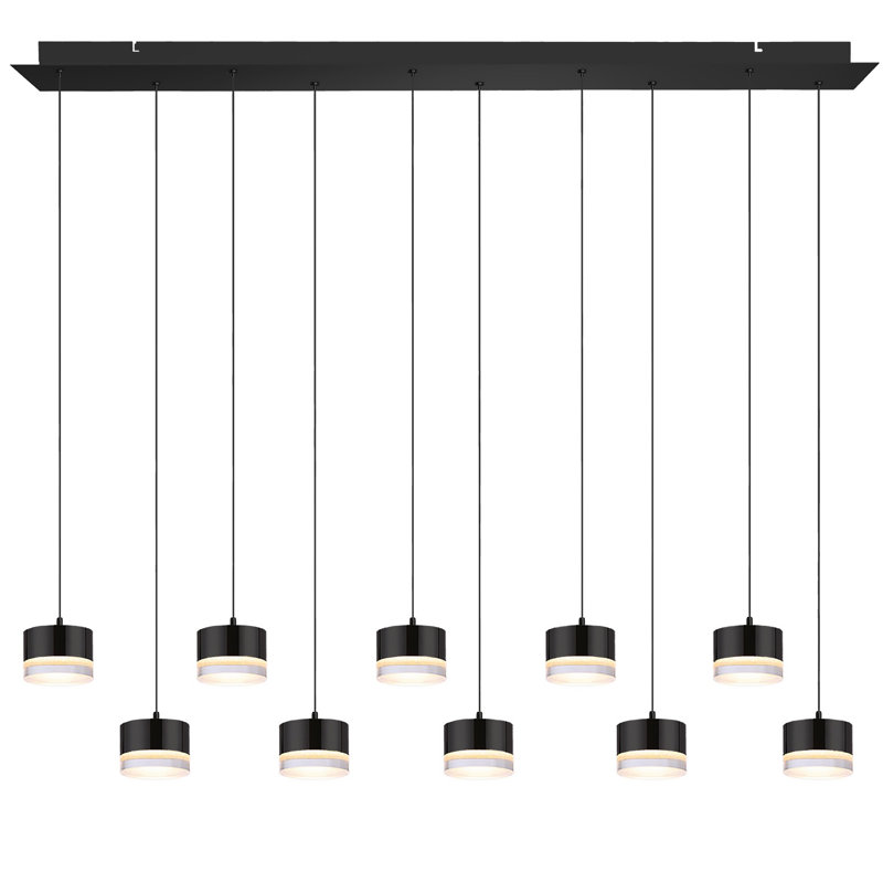 Barnsdall 10 - Light Cluster Pendant, Matte Black