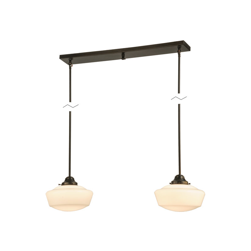Schoolhouse & Early Electric 2 - Light Pendant, 47" H x 41" W x 12" D