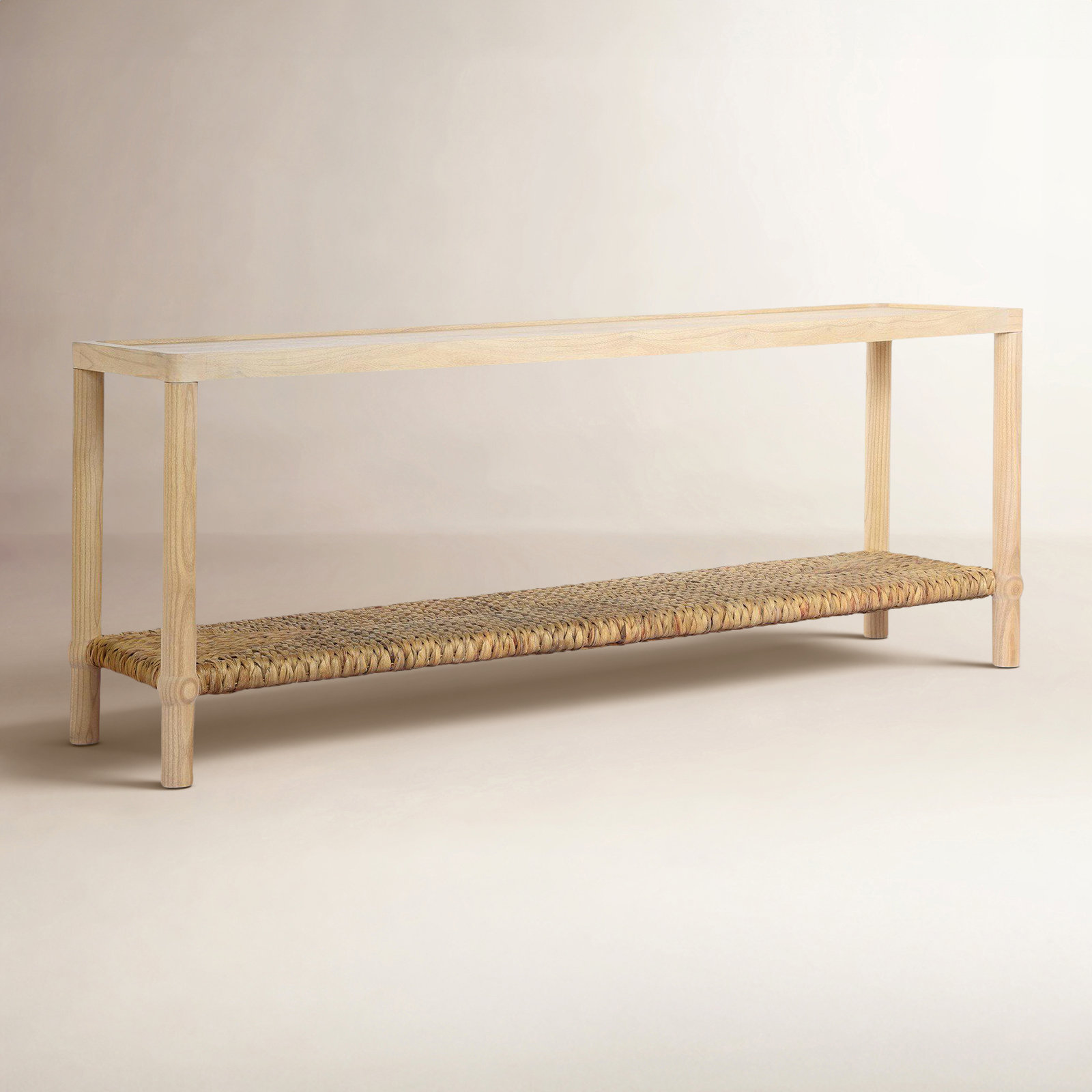 Gabriella 79" Console Table, Light Natural Sungkai