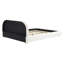 Lit tapissier en tissu de style crème, lit double simple moderne, grand