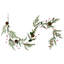 Pre-Lit B/O Pinecone Berry And Leaf Christmas Garland - 4.5' - Warm White Lights