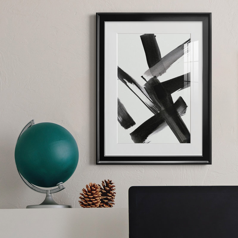 Black Magic II - peinture encadrée, Noir, H 22,5 po x l 30,5 po x P 1,5 po