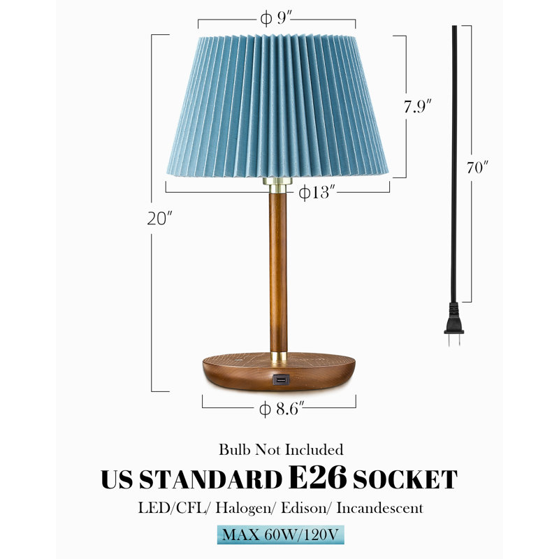 Cue USB Table Lamp