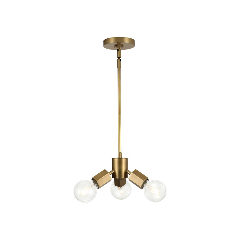 Luminaire suspendu unique à 3 lumières Hexa