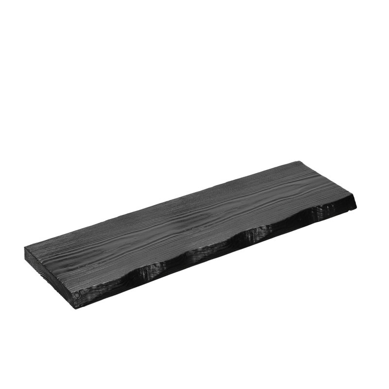 48 Inch Solid Wood Floating Shelf, Live Edge Rustic Wall Shelf With Hidden Brackets, 8” Deep Long Wooden Shelf For Living Room, Bathroom, Bedroom, Kitchen Storage & Display (black)