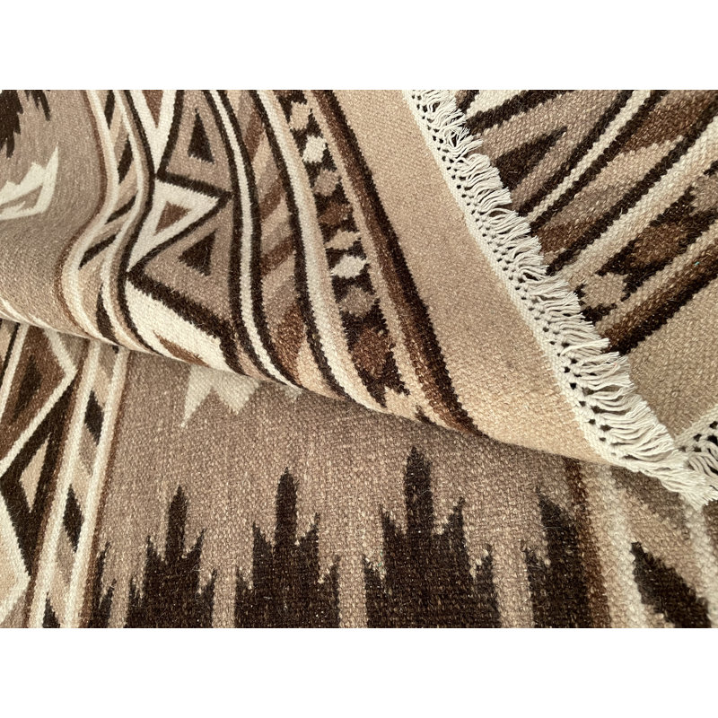 Wool Southwestern Indoor Rug, Runner 2'x6'